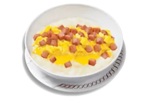 HAM EGG & CHEESE GRITS BOWL