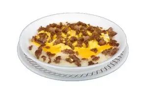 SAUSAGE EGG & CHEESE GRITS BOWL