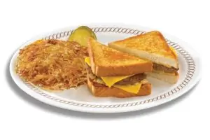 TEXAS PATTY MELT with HASHBROWNS