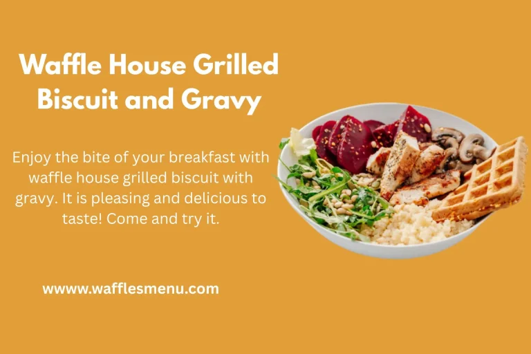 Grilled biscuit and gravy