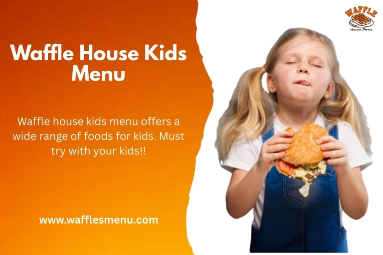Waffle House kids Menu
