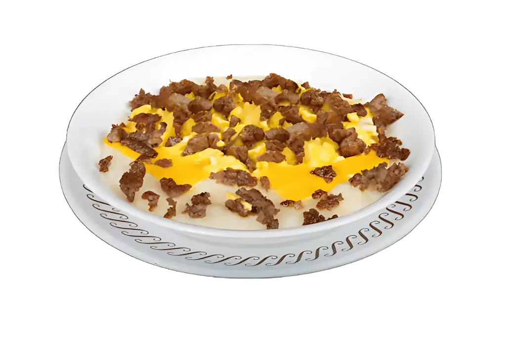 SAUSAGE EGG & CHEESE GRITS BOWL