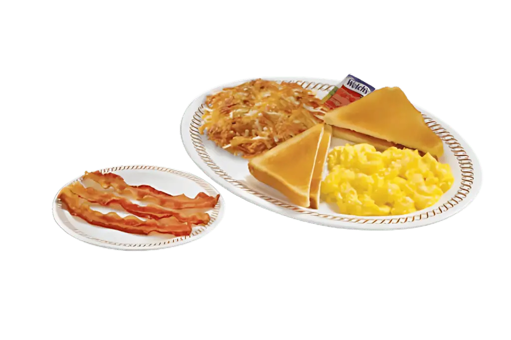 TWO EGG BREAKFAST with SIDE MEAT